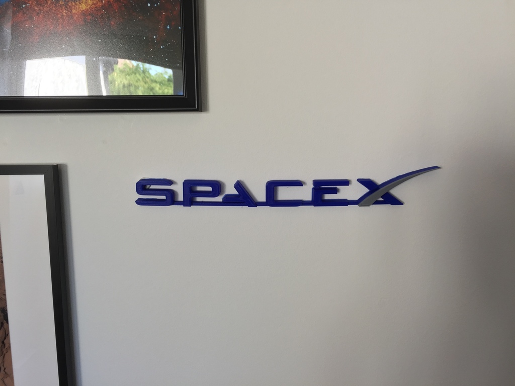 SpaceX logo for wall decoration  