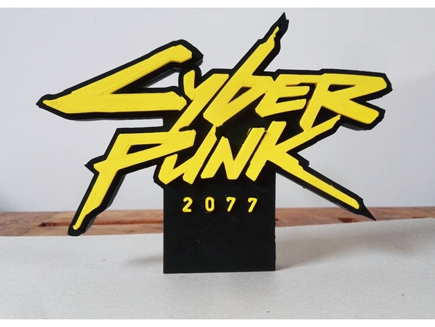 Cyberpunk 2077 logo ( clipsable ) by s199 - Thingiverse