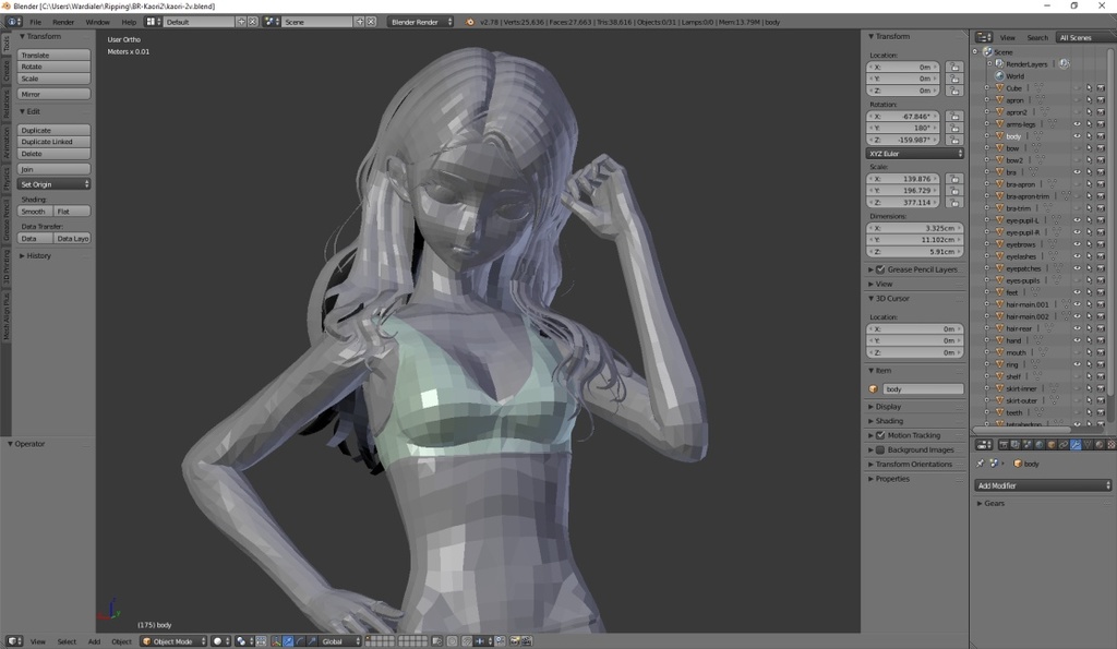 Unfinished Model Rips