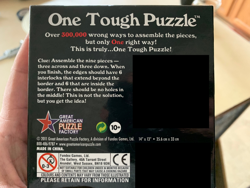 one tough puzzle