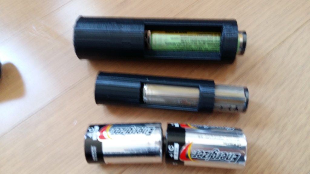 18650 Battery Adapter for 2 C-Cells, 2 D-Cells