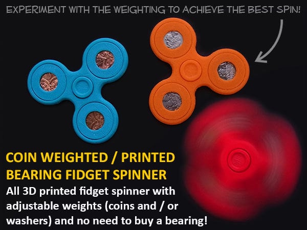 Adjustable Coin Weighted Fidget Spinner