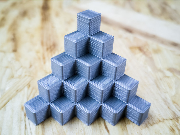 5mm Calibration Cube Steps Pyramid