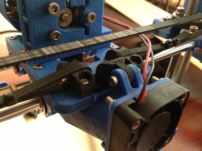 40mm fan duct mount with X-axis belt tensioners