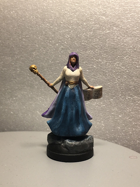 D&D Miniature Necro Caster Female (updated)