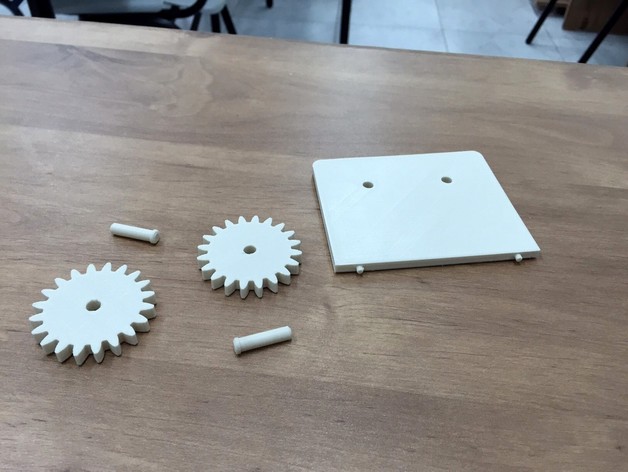 A model  of transmission gears