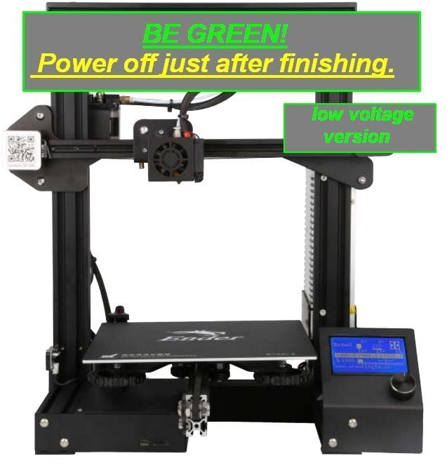 Automatic Power Off after print V2 - low voltage version