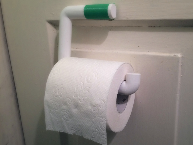 Toilet Paper Holder With Hidden Screws