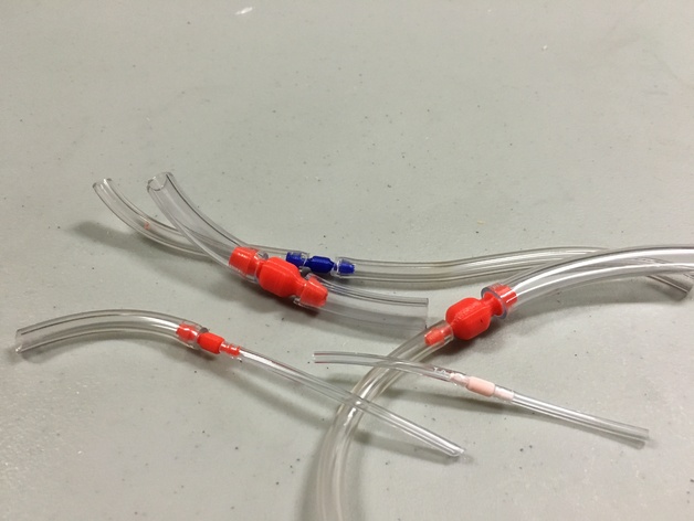 3D Printed Male-To-Male Tubing Adapters