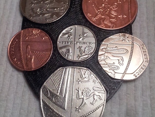 UK Royal Shield of Arms Coin Display Holder