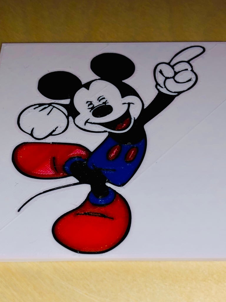 Multicolor Mickey 3D printable