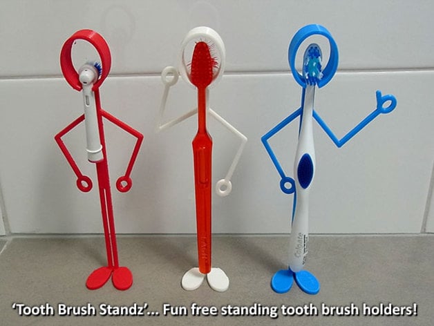 Tooth Brush Standz … Fun Free Standing Tooth Brush Holders