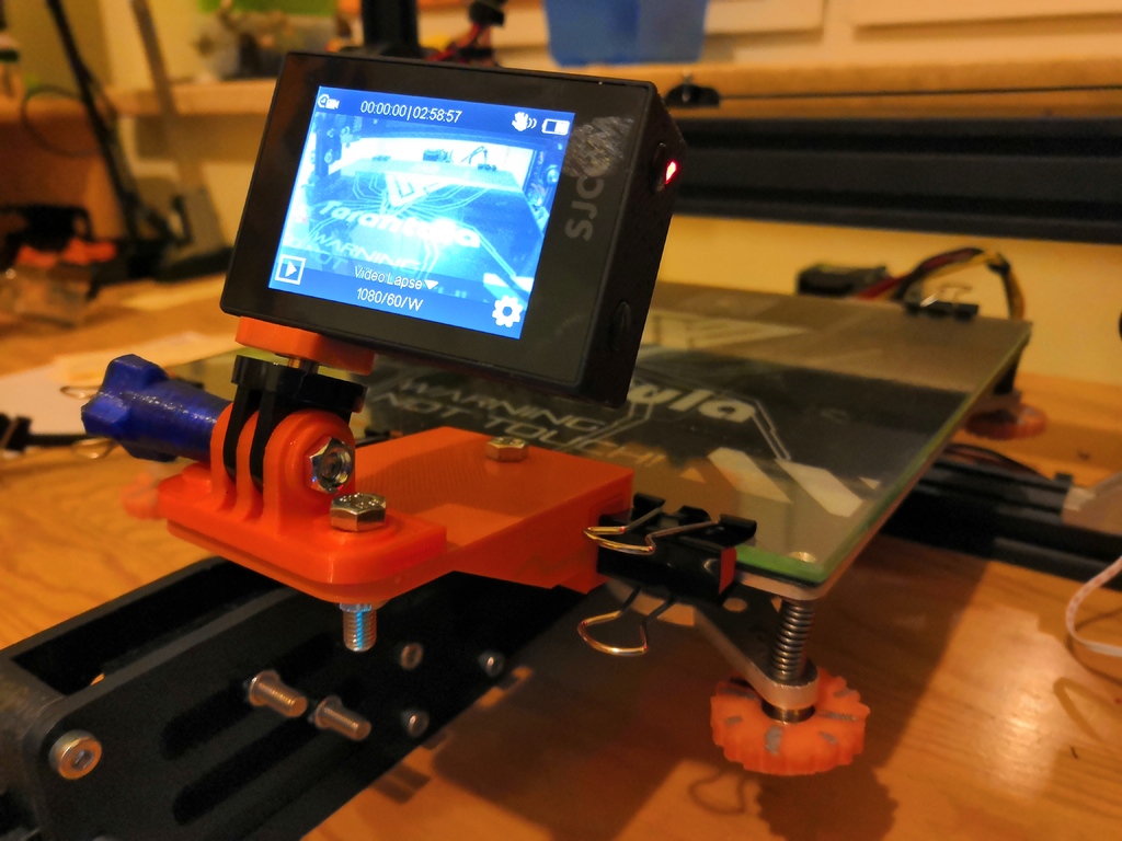 Camera mount for 3D printer
