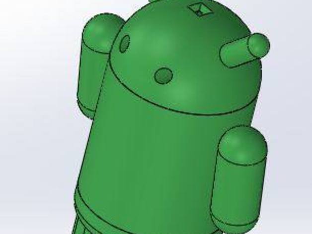 3D Android Mascot - Flashlight