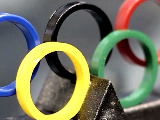 Olympic Rings with Stand  |  Sochi 2014 Olympics