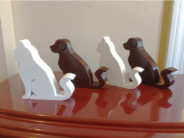 Cat And Dog Phone Stand