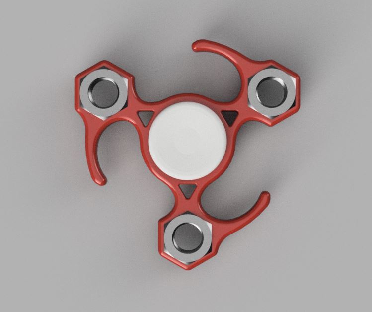 Fidget Spinner [With 3/8 Nuts]