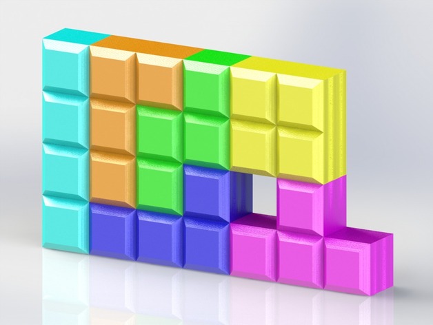 Customizable Modular Tetris Shelves