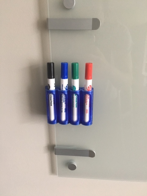Dry Erase Marker Holder with Clip