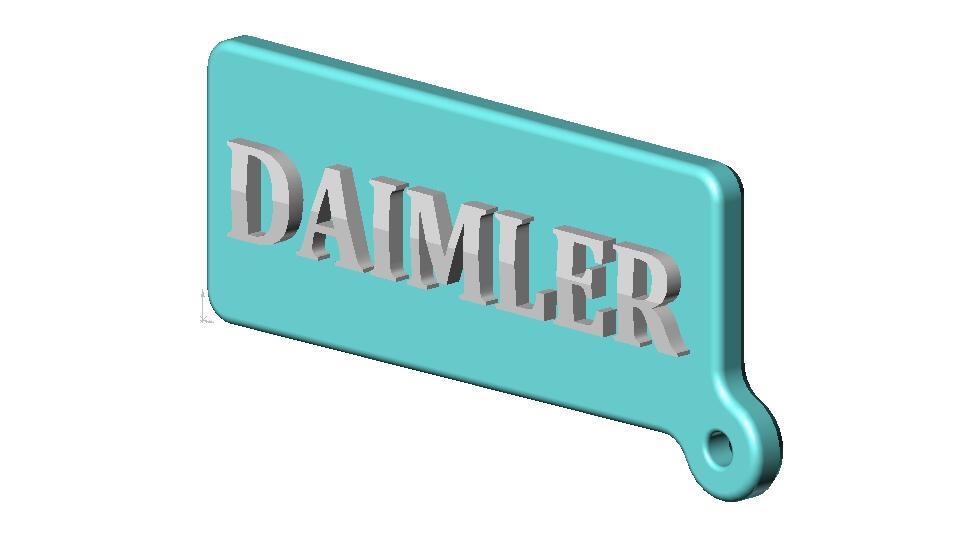 Daimler logo/keyring
