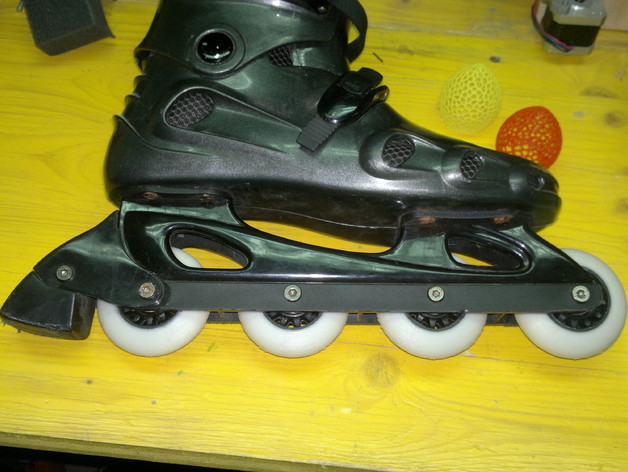 Inline skate wheel 70mm rubber + ABS / PLA / NYLON