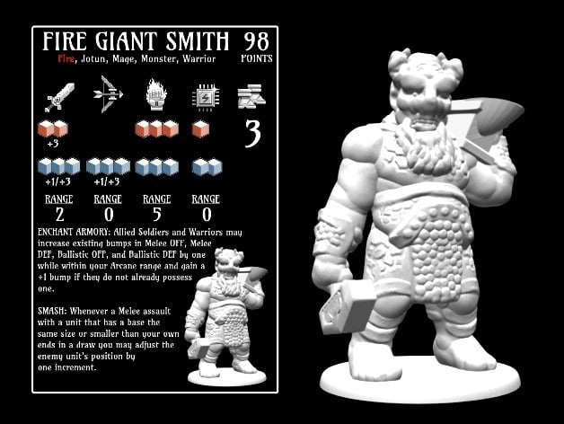Image of Fire Giant Smith (18mm scale)