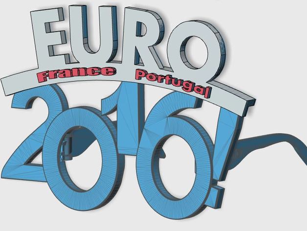 UEFA 2016- Final glasses france-portugal
