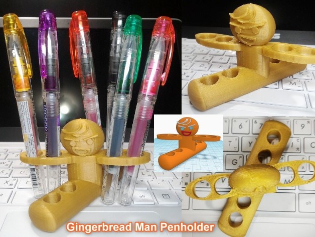 Gingerbread Man Penholder (薑餅人筆架)