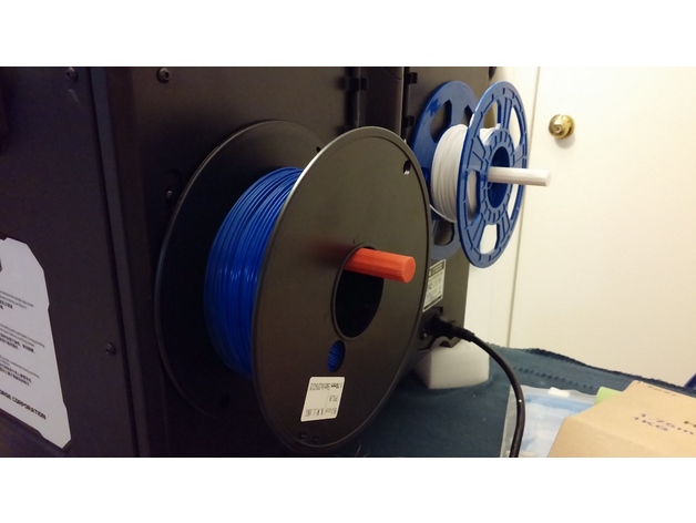 Simple Spool Holder for Flashforges and Replicators