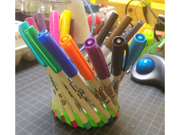 My Customized A Crown of Pens - 16 extra fine sharpies
