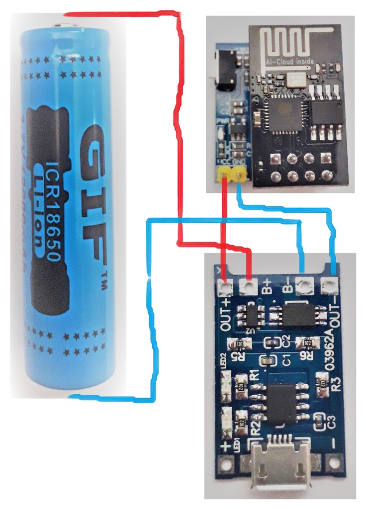 ESP8266-01 & DHT11 Wireless Temperature Sensor