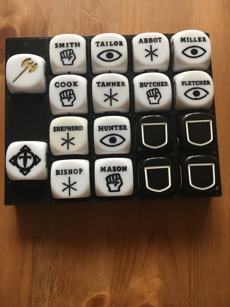 Escape the Dark Castle dice organizer