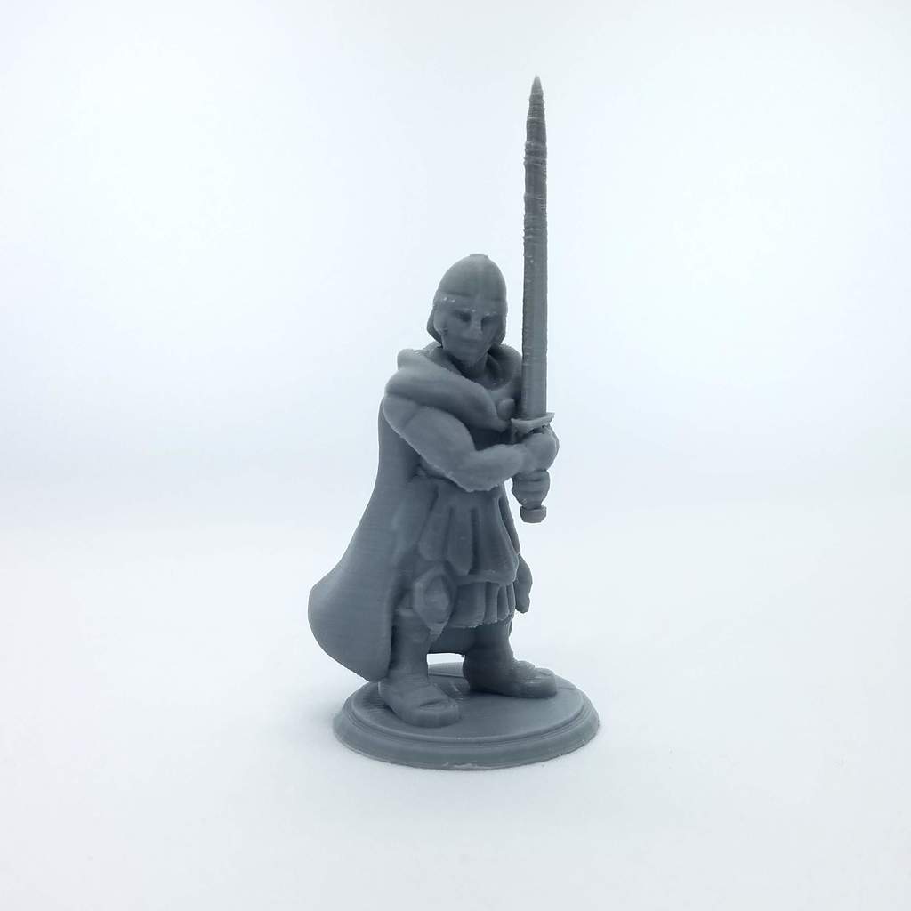 Fighter with Greatsword - RPG Miniature