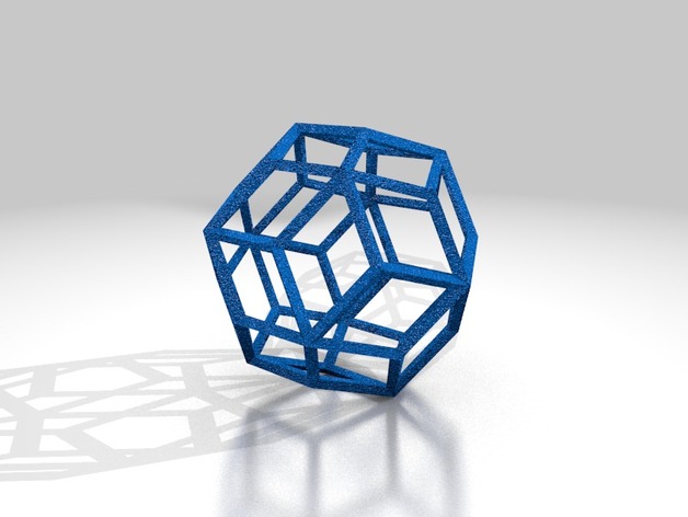 Rhombic Triacontahedron Wireframe