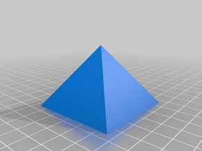 Hollow pyramid on a square base 3D model