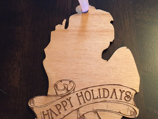 Michigan Holiday Ornament