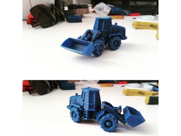 Easy to print Generic Front Loader (esc: 1:100 or HO Scale)