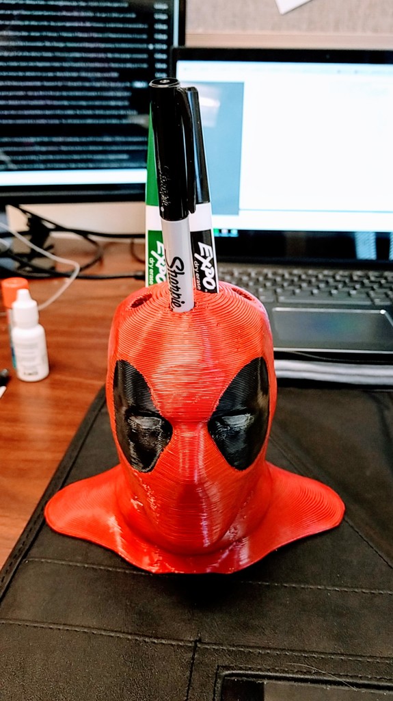 Deadpool Pencil Holder - Hollow and smoothed