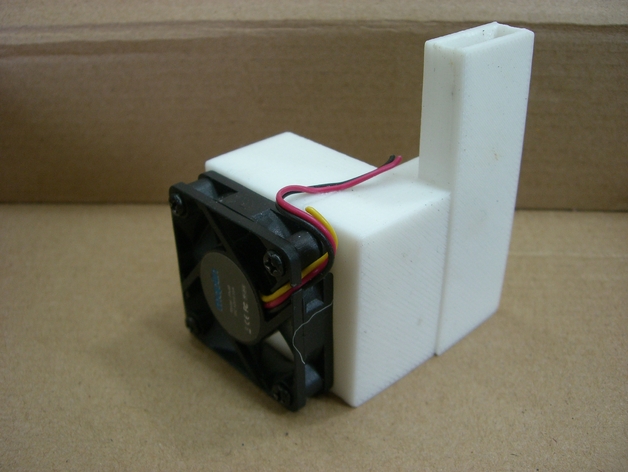 For the UP3D Mini. Injector stepper motor cooler for PLA filament use.