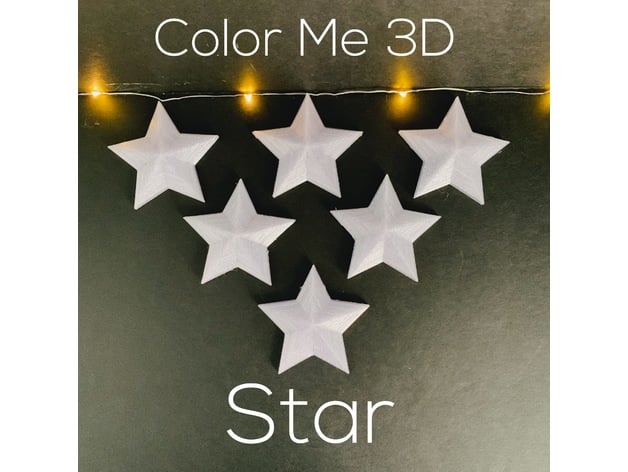 Color Me 3D Star