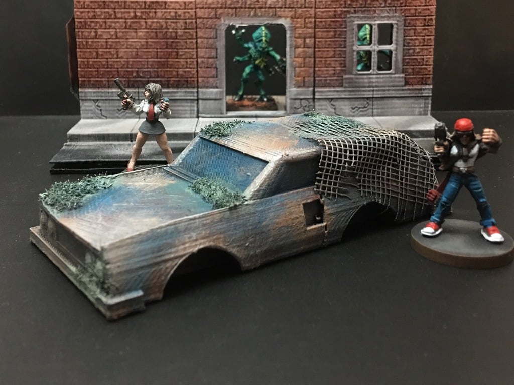 Derelict Station Wagon (28mm/Heroic scale)