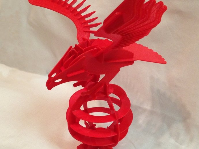 Printed - 3D Puzzle Eagle