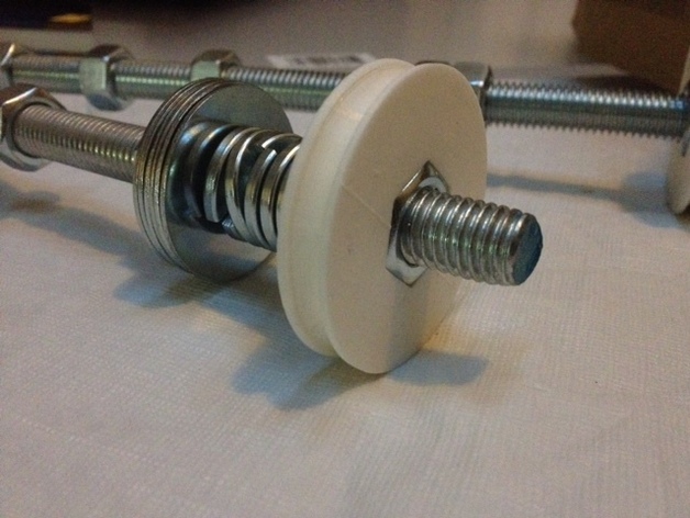 Pulley wheel for 1/2" nut