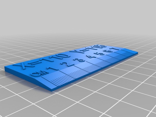 Calibration Ruler for Small print area