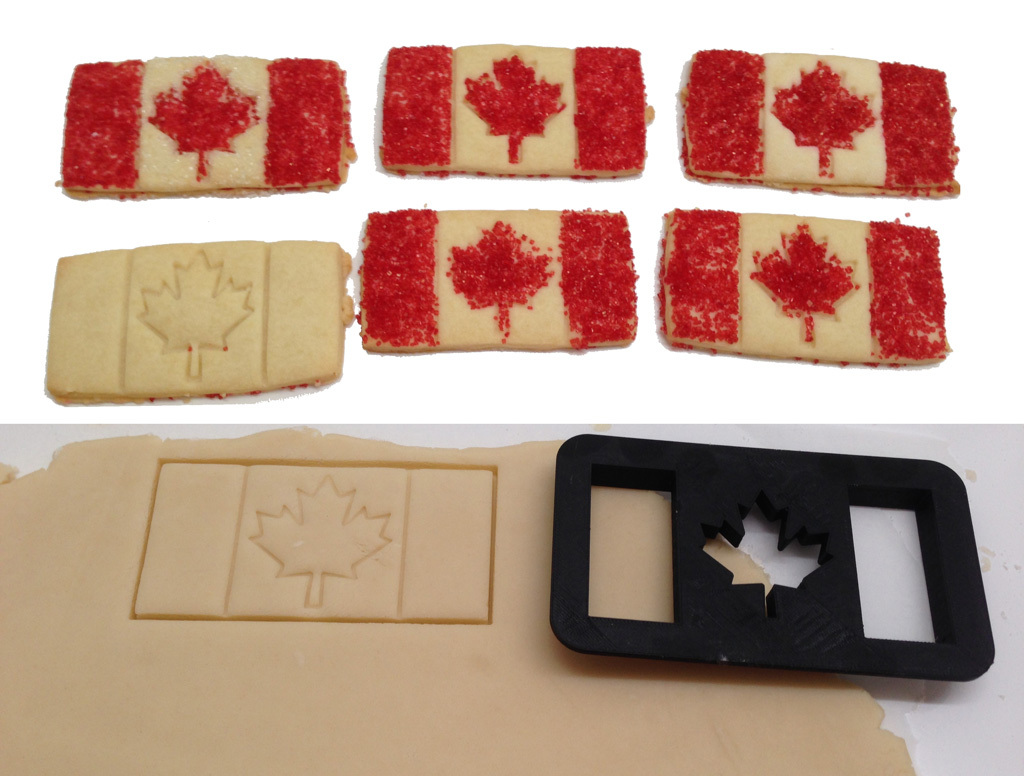 #CanadaDay Canadian Flag Shortbread Cookie Cutter