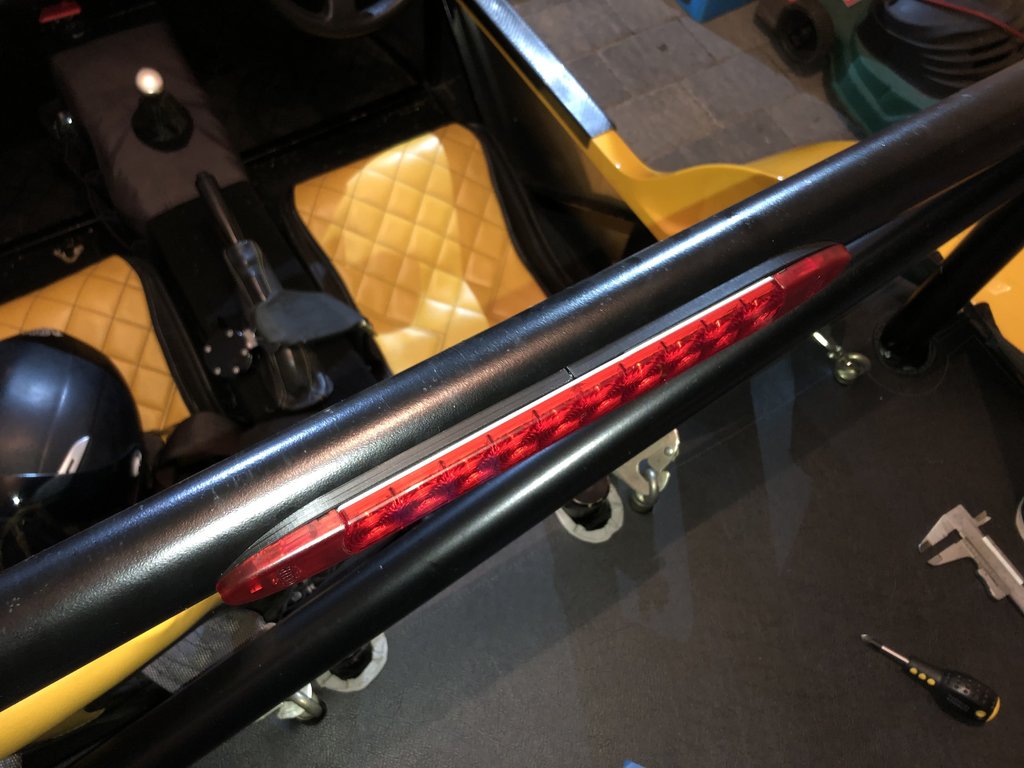 Hella 3rd Brake Light Roll-Bar Mounting Plate