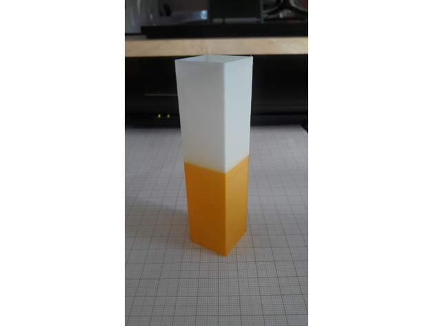 Test Cube for Filament Temperature