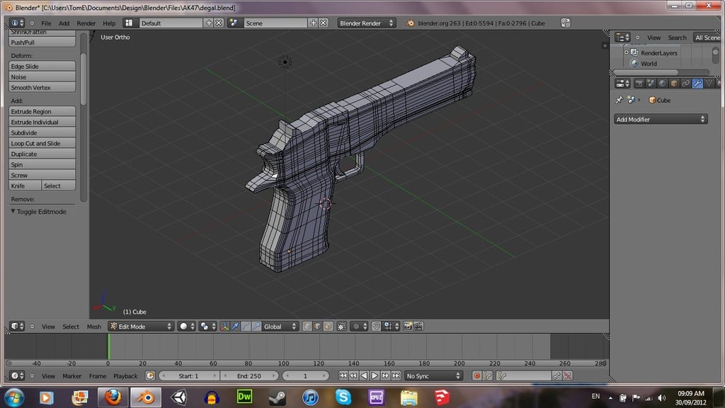 Printable Desert Eagle Pistol