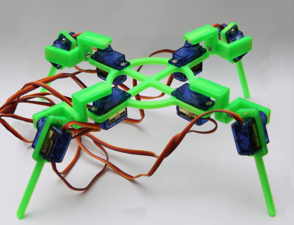 Quadruped Robot for 9G Servos and simple click system