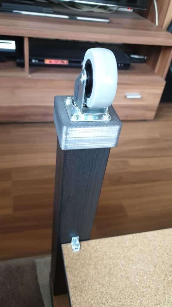 IKEA Lack Table Leg with Rolls